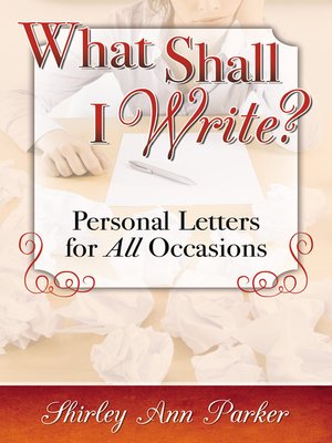 cover image of What Shall I Write?